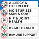 barkspark-omega-3-for-dogs---180-fish-oil-softgels-for-dog-shedding-skin-allergy-itch-relief-hot-spots-treatment---joint-health---skin-and-coat-supplement---epa-dha-fatty-acids---salmon-oil-3