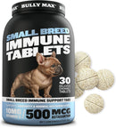 bully-max-small-breed-dog-immune-support-tablets---chewable-dog-multivitamin-immunity-booster-supplement-tabs-for-puppy-adult-dogs---pet-vitamins-with-astaxanthin-colostrum-turmeric---30-tablets-1