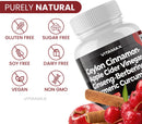 ceylon-cinnamon-apple-cider-vinegar-turmeric---gluco-health-support---panax-ginseng-berberine-bitter-melon-milk-thistle-fenugreek---non-gmo-made-in-usa-60ct-8