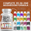 clean-nutraceuticals-lions-mane-20in1-mushroom-supplement-with-turkey-tail-reishi-cordyceps-chaga-maitake-meshima-poria-cocos-shiitake-oyster-porcini-enoki---3pack-2