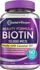 doctors-recipes-biotin-10000-mcg-hair-growth-healthy-skin-nails-energy-metabolism-vegetarian-friendly-biotin-with-coconut-oil-non-gmo-3-month-supply-90-vegetarian-softgels-1