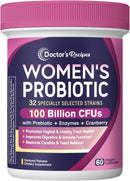 doctors-recipes-probiotics-for-women-100-billion-cfu-32-strains-with-prebiotic-fiber-enzymes-cranberry-vaginal-urinary-digestive-immune-no-yeast-shelf-stable-delayed-release-60-caps-1