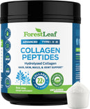 forestleaf-collagen-peptides-powder-unflavored---hydrolyzed-grass-fed-keto-collagen-protein-powder-type-1-2-3---vital-hair-skin-nails-joints-recovery-11g-per-serving-1