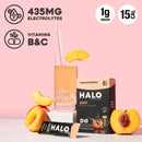 halo-hydration-electrolyte-powder-packets-peach---6-servings-5g-each---organic-hydration-drink-with-low-sugar-essential-vitamins-minerals---vegan-2