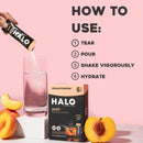 halo-hydration-electrolyte-powder-packets-peach---6-servings-5g-each---organic-hydration-drink-with-low-sugar-essential-vitamins-minerals---vegan-5