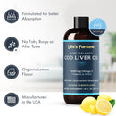 lifes-fortune-organic-cod-liver-oil-liquid-lemon-flavor-supplement---high-potency-fish-oil-omega-3-dha-epa-vitamin-a-e-d3---immune-health-joints-gmo-free-1000-mg-8-oz-2