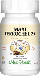maxi-health-iron-supplement---gentle-iron-supplements-for-men-women---ferrous-fumarate---ferrochel-25-mg-for-anemia-red-blood-cell-production---chelated-iron-pills---100-kosher-tablets-1