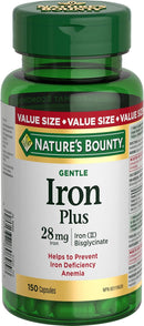 natures-bounty-gentle-iron-plus-pills-supplement-helps-prevent-iron-deficiency-anemia-28-mg-150-capsules-1