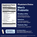 physicians-choice-probiotics-for-men---70-billion-cfu---8-strains---wselenium-organic-prebiotics---supports-digestive-health-microbiome-colon-immune-health---advanced-mens-probiotic---30ct-5