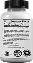 research-labs-organic-lions-mane-supplement-capsules-2-fer-1-ad---240-capsules-wpatent-litropane-immune-system-booster-nootropic-brain-support-mushroom-supplement-10x-extract-comparable-18000mg-4