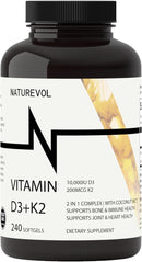 vitamin-d-k-complex-with-coconut-mct-oil-d3-10000-iu-plus-k2-mk-7-200-mcg-for-healthy-muscle-function-immune-support-easy-to-swallow-soy-gluten-free---mini-softgels-240-servings-1