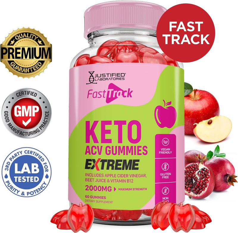 2-pack-fast-track-keto-acv-gummies-extreme-2000mg-fasttrack-keto-gummies-apple-cider-vinegar-formulated-with-pomegranate-beet-juice-powder-b12-vegan-non-gmo-120-gummys-2
