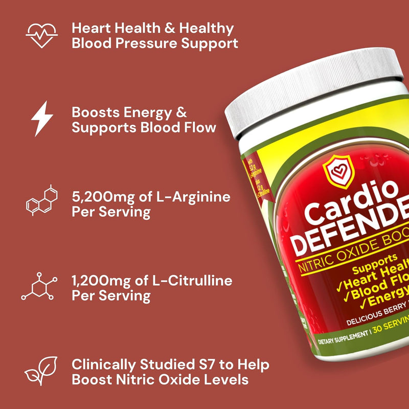 3-pack---cardio-heart-health-nitric-oxide-booster---l-arginine-supplement-with-5200mg-l-arginine-1200mg-l-citrulline---heart-health-cardiovascular-support-6