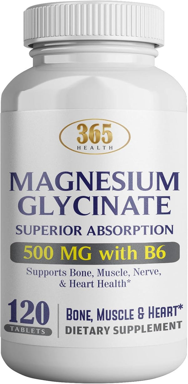 365-health-magnesium-glycinate-500mg-per-tablet---120-vegetarian-tablets--added-b6-for-maximum-absorption---supports-muscle-joint-and-heart-health-premium-grade-non-gmo-gluten-free-1