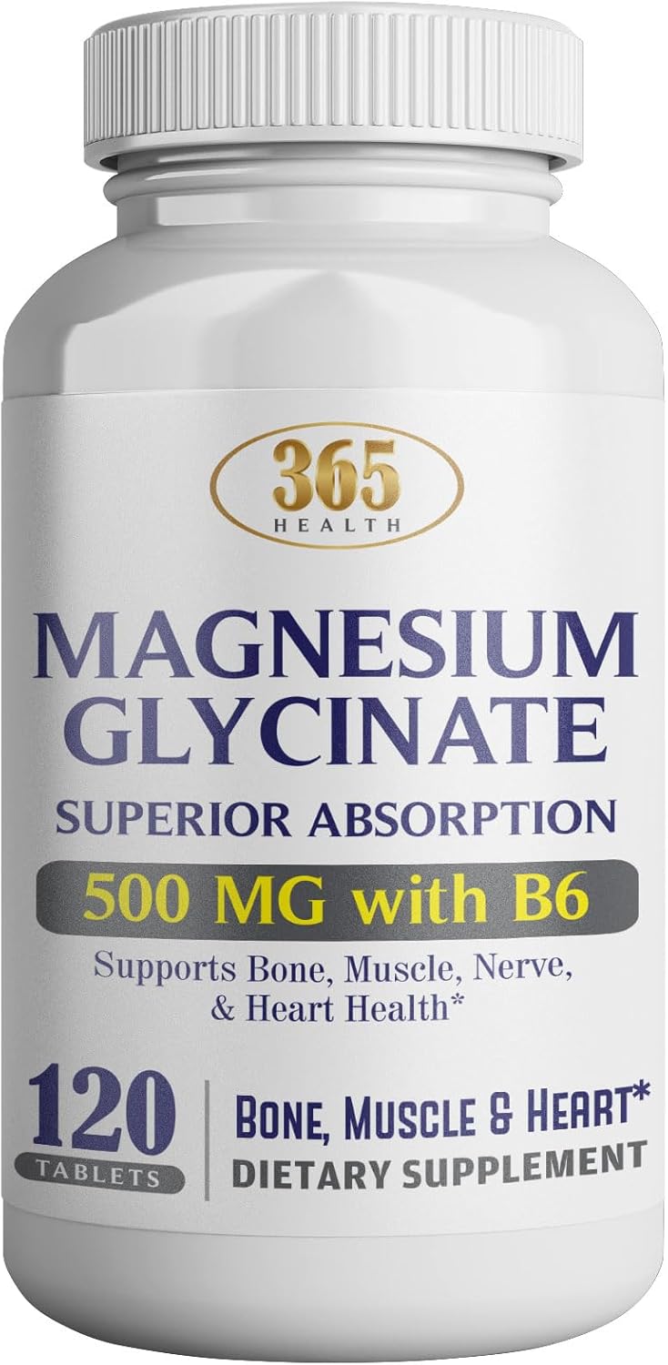 365-health-magnesium-glycinate-500mg-per-tablet---120-vegetarian-tablets--added-b6-for-maximum-absorption---supports-muscle-joint-and-heart-health-premium-grade-non-gmo-gluten-free-1