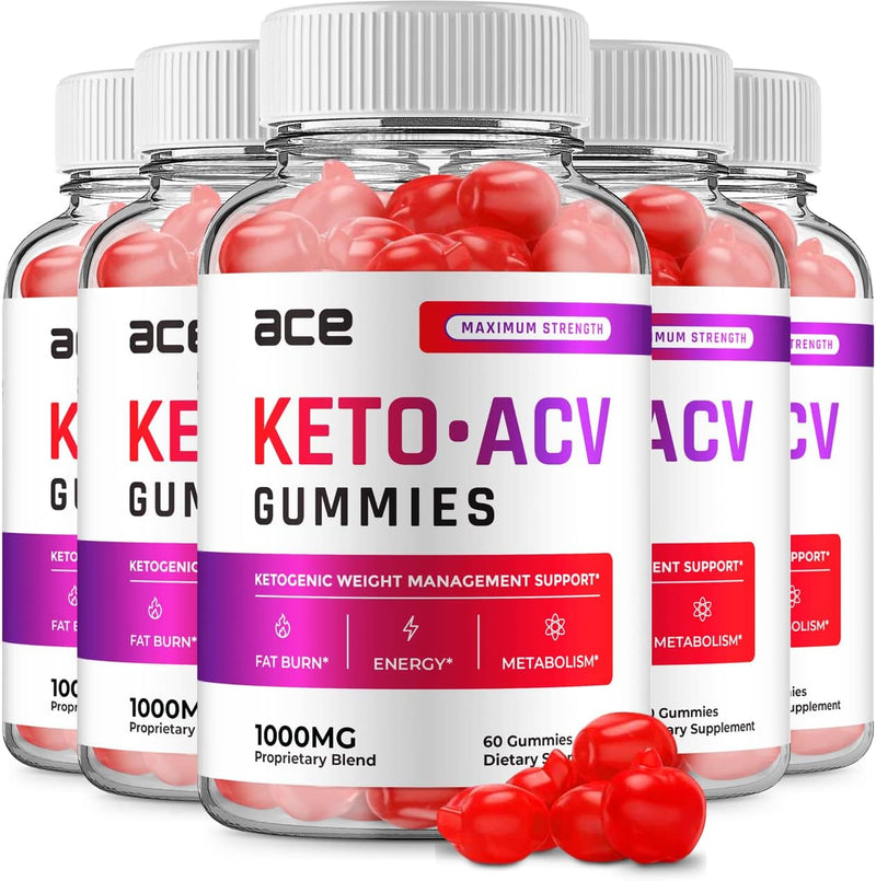 5-pack-ace-keto-acv-gummies---advanced-formula-ace-keto-plus-acv-gummies-apple-cider-vinegar-ace-acv-weight-management-dietary-supplement-reviews-men-women-300-gummies-1