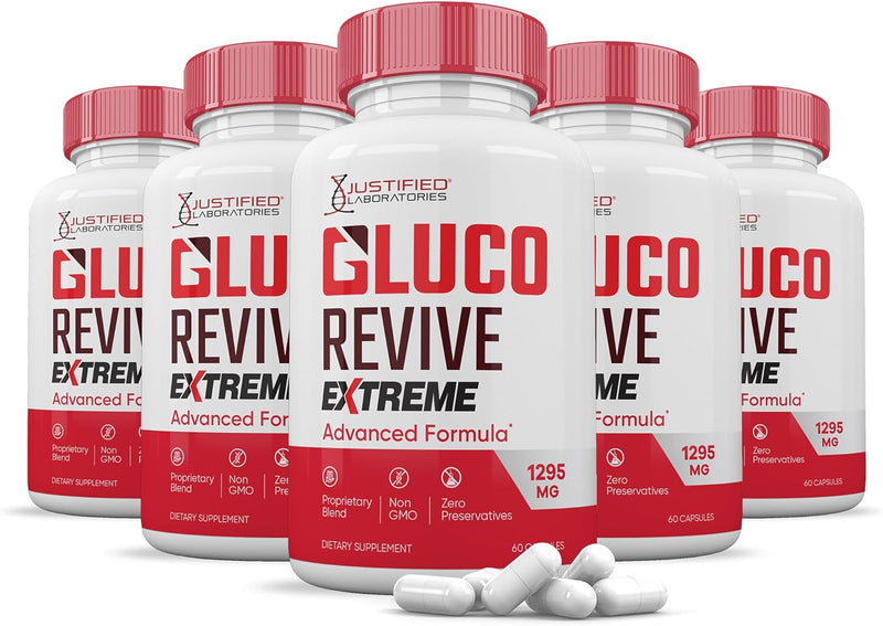 5-pack-gluco-revive-extreme-1295mg-pills-glyco-support-advanced-formula-gluorevive-glycogen-support-formulated-with-turmeric-berberine-resveratrol-garlic-bitter-melon-milk-thistle-300-capsules-1