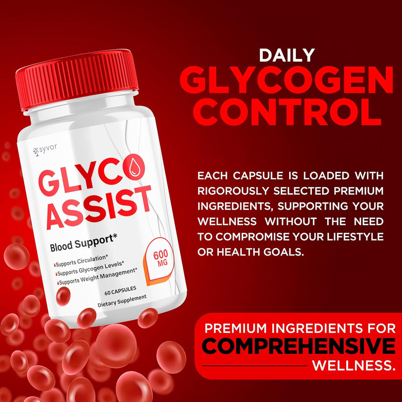 5-pack-glyco-assist-capsules---glyco-assist-advanced-glycogen-control-pills-maximum-strength-blood-support-supplement---all-natural-glycoassist-vitamin-daily-health-wellness-formula-300-capsules-2