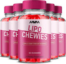 5-pack-lipo-chewies-keto-acv-gummies-keto-lipochewies-1000mg-apple-cider-vinegar-vitamin-b12-folic-acid-support-supplement-lipo-chewies-advanced-formula-300-gummies-1