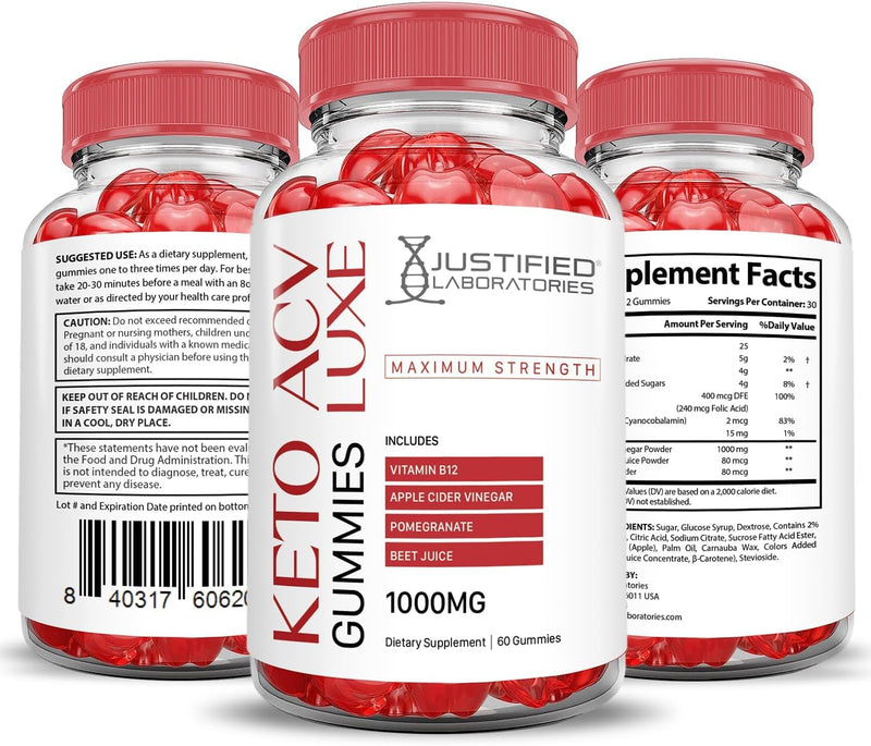 5-pack-luxe-keto-acv-gummies-advanced-formula-1000mg-luxe-keto-gummies-apple-cider-vinegar-formulated-with-pomegranate-beet-juice-powder-b12-vegan-non-gmo-300-gummys-5