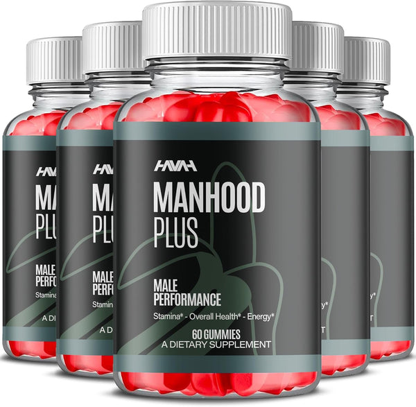 5-pack-manhood-plus-maximum-strength-performance-gummies-manhoodplus-gummy-supplement-menhood-plus-maximum-strength-advanced-1000mg-vitamin-support-supplement-manhood-plus-gomitas-300-gummies-1