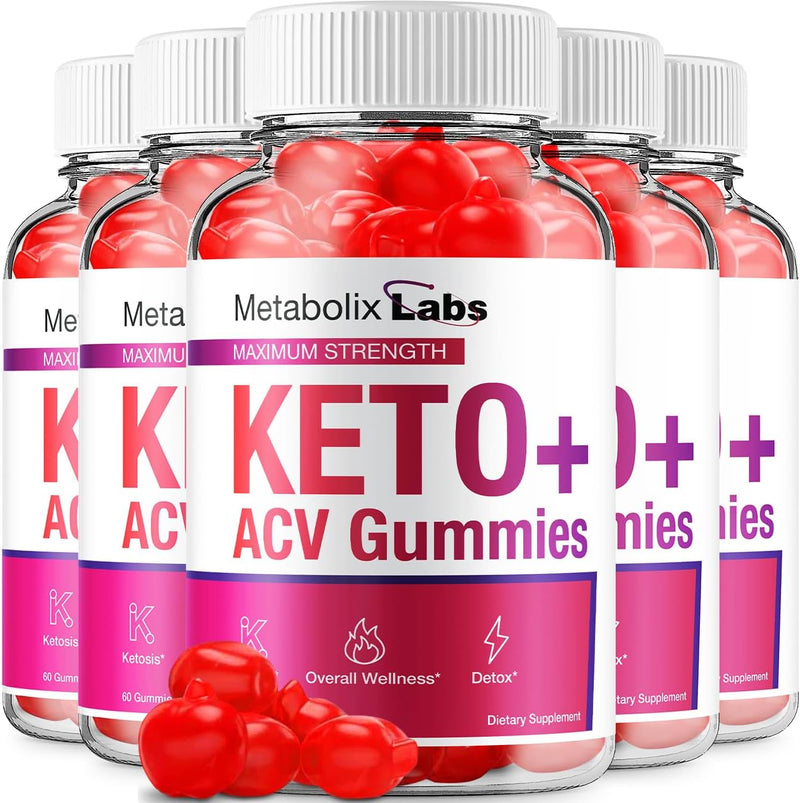 5-pack-metabolix-labs-keto-acv-gummies---advanced-formula-metabolix-keto-plus-weight-management-acv-gummies-apple-cider-vinegar-metabolix-acv-dietary-supplement-men-women-300-gummies-1