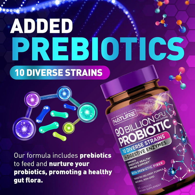 90-billion-cfu-probiotic---daily-digestive-gut-health-supplement-for-men-women---lactobacillus-acidophilus-bifidobacterium-prebiotics---non-gmo-gluten-dairy-free-shelf-stable---60-capsules-4