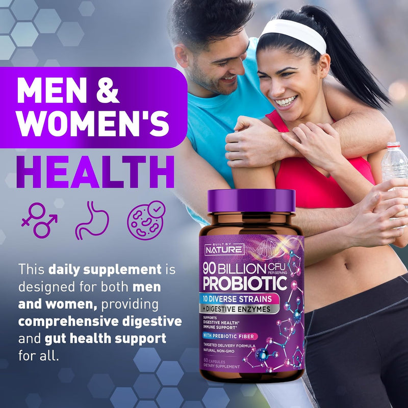 90-billion-cfu-probiotic---daily-digestive-gut-health-supplement-for-men-women---lactobacillus-acidophilus-bifidobacterium-prebiotics---non-gmo-gluten-dairy-free-shelf-stable---60-capsules-6