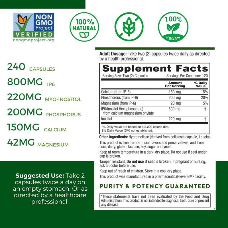 active-again-hope-science-ip6-inositol-120-caps---whole-body-immune-support-with-natures-most-potent-antioxidant---ip6-inositol-supplement-for-enhanced-immunity-bone-kidney-and-heart-health-2
