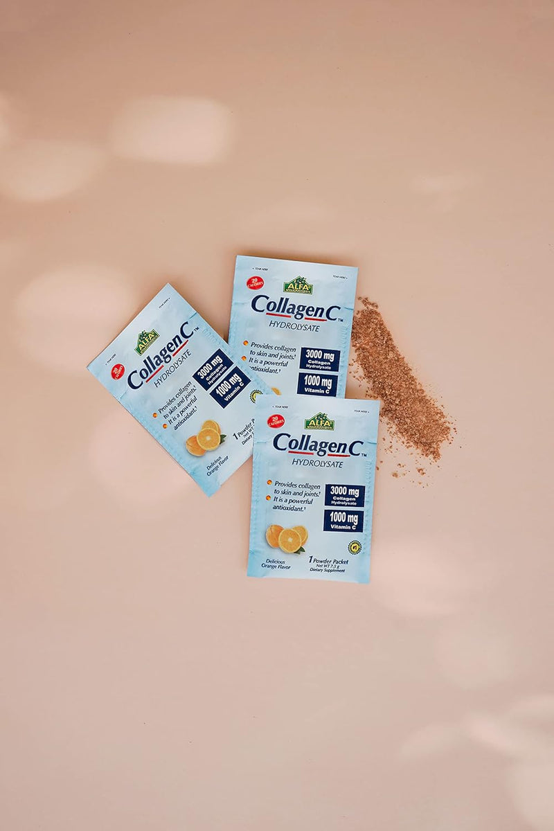 alfa-vitamins-collagen-c-peptides-hydrolysate-powder-supplement-vitamin-c-1000mg-gluten-free-hydrolyzed-collagen-for-skin-hair-nails-joint-bone-support-antioxidant-30-sachets-per-box-4-pack-4