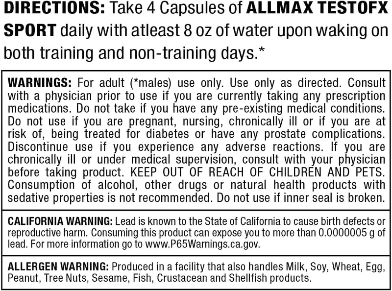 allmax-testofx-sport---80-capsules---testosterone-support-formula---boosts-muscle-strength---with-zinc-vitamin-b6-magnesium---20-servings-3