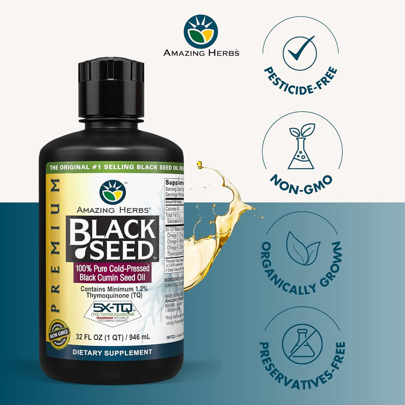 amazing-herbs-premium-black-seed-oil---cold-pressed-nigella-sativa-aids-in-digestive-health-immune-support-brain-function-joint-mobility-gluten-free-non-gmo---32-fl-oz-pack-of-2-2