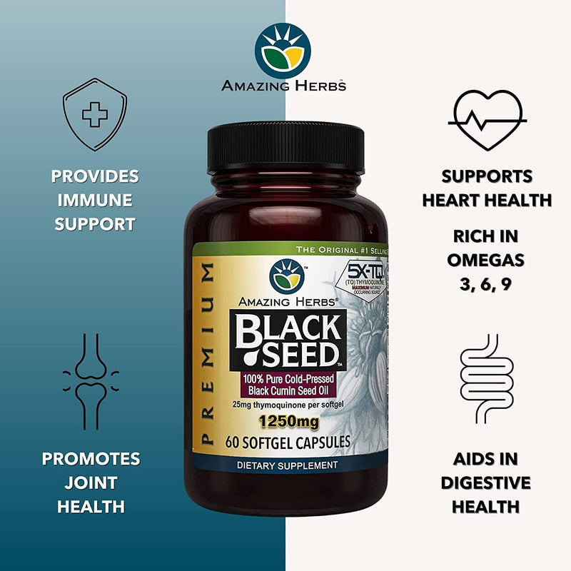 amazing-herbs-premium-black-seed-oil-capsules---high-potency-cold-pressed-nigella-sativa-aids-in-digestive-health-immune-support-brain-function---60-count-1250mg-pack-of-2-3