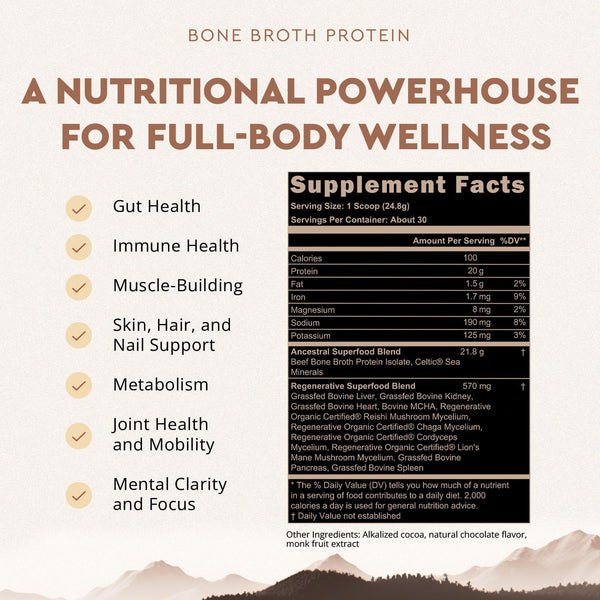 ancestral-supplements-grass-fed-protein-powder-chocolate-beef-bone-broth-based-wbeef-organs-organic-mushrooms-gut-health-support-high-protein-supplement-20g-protein-per-serving-30-day-supply-1