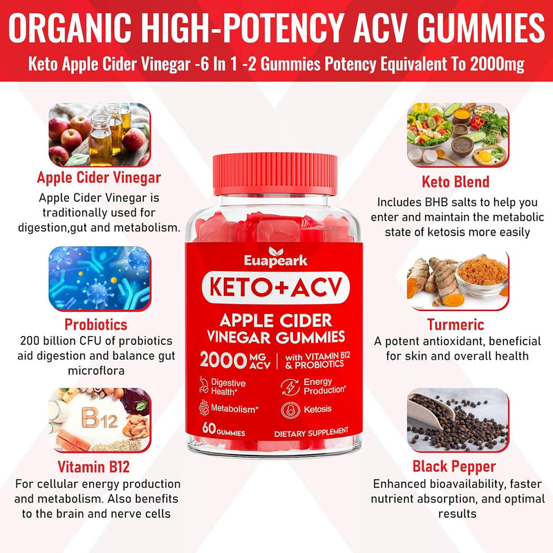 apple-cider-vinegar-gummies-keto-acv-gummies-with-probiotics-vitamin-b12-keto-support-2000-mg-acv-with-mother-for-digestion-metabolism-cleanse-detox-diet-vegan-low-sugar-120-counts-3