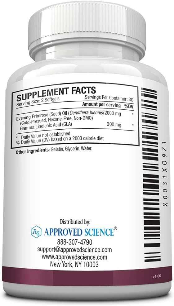 approved-science-evening-primrose-oil---maximum-strength---cold-pressed---10-gla---hormonal-balance-skin-and-heart-health---60-softgels---all-natural-3