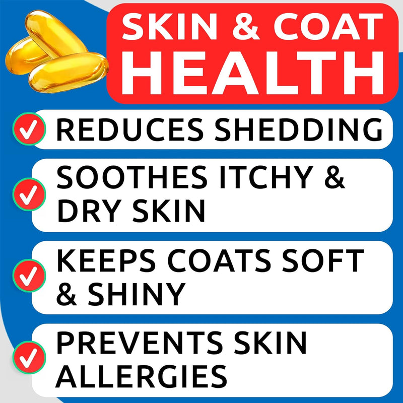 barkspark-omega-3-for-dogs---180-fish-oil-softgels-for-dog-shedding-skin-allergy-itch-relief-hot-spots-treatment---joint-health---skin-and-coat-supplement---epa-dha-fatty-acids---salmon-oil-2