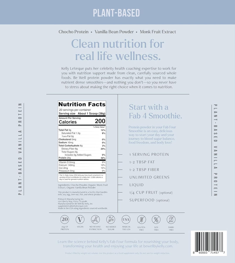 be-well-by-kelly-vanilla-plant-based-protein-powder-vegan-20g-protein-8g-fiber-0-net-carb-3-ingredients-20-servings-9-amino-acids3-bcaas-no-soy-no-dairy-stevia-free-no-sugar-added-168lb-760g-6