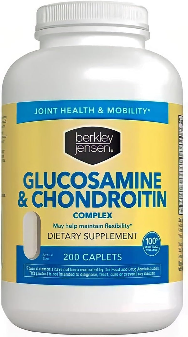 berkley-jensen-glucosamine-chondroitin-msm-boswellia-complex---triple-strength-advanced-dietary-supplement-for-joints-ligaments-tendons-bones-connective-tissue-support-200-caplets-pack-of-1-1