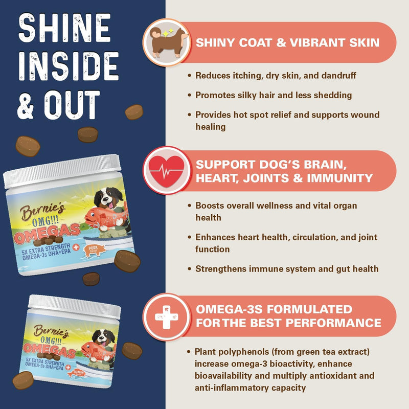 bernies-omg-omegas-chews-for-dogs---5x-extra-strength-dhaepa-fish-oil-healthy-skin-coat-allergy-relief-joint-supplement-salmon-flavor-3