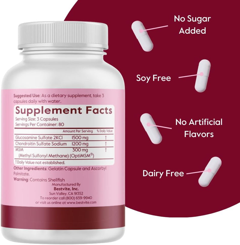 bestvite-glucosamine-chondroitin-msm-500400100-per-capsule-240-capsules-with-patented-optimsm---maximum-strength-formula-for-joint-support---no-stearates---gluten-free---non-gmo-2