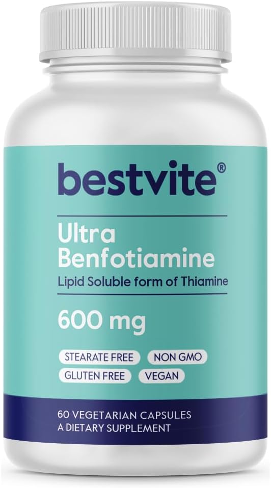 bestvite-ultra-benfotiamine-600mg-per-capsule-60-vegetarian-capsules-no-stearates---no-silicon-dioxide---vegan---non-gmo---gluten-free---maximum-strength-benfotiamine-1