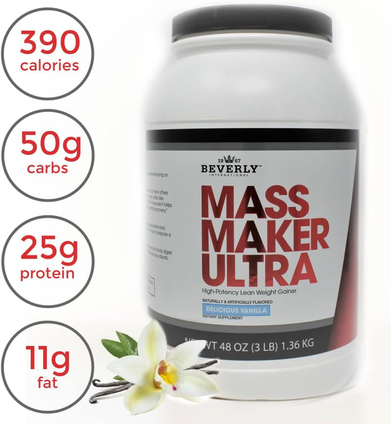 beverly-international-mass-maker-ultra-vanilla-14-servings-3lb-build-lean-mass-like-a-pro-milk-protein-isolate-whey-protein-isolate-egg-mct-oil-clean-carbs-great-taste-3