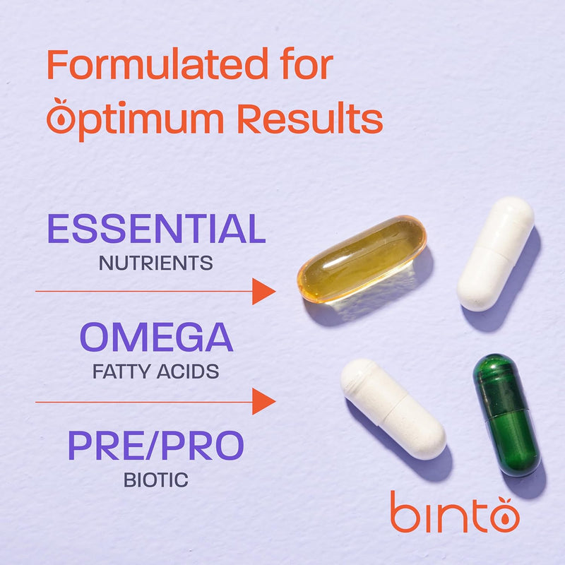 binto-prenatal-kit---4-in-1-supplements-for-healthy-mom-baby---30-day-supply---multivitamin-probiotics-iron-dha-methylated-folate-folic-acid---non-gmo-gluten-free-vegetarian-3