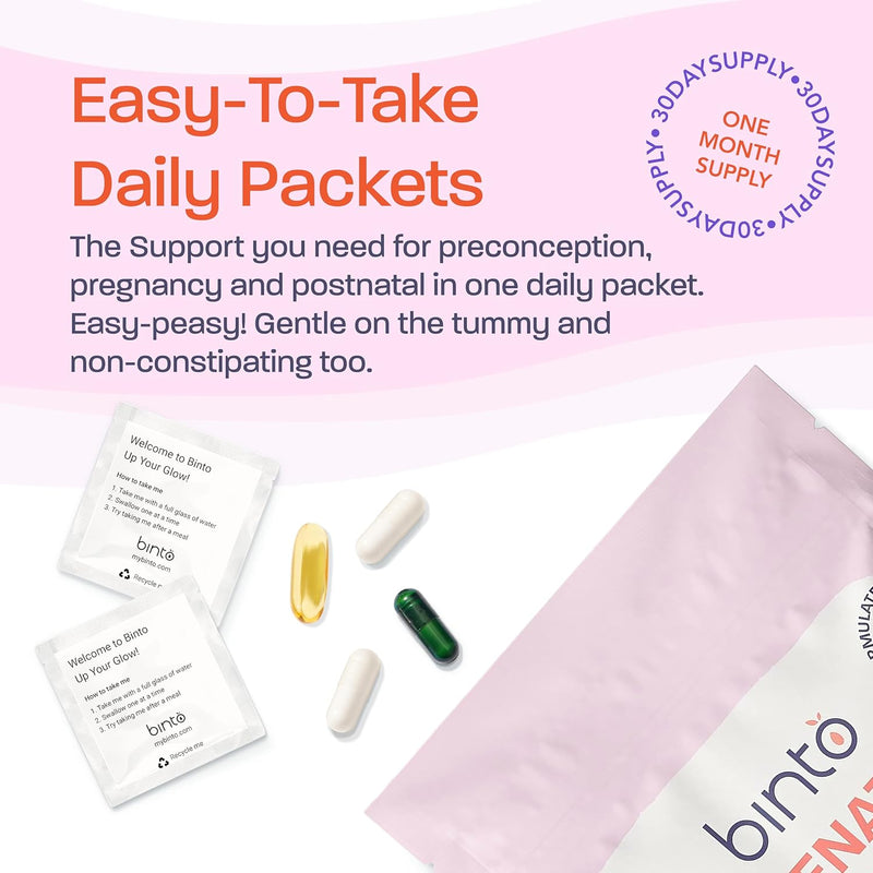 binto-prenatal-kit---4-in-1-supplements-for-healthy-mom-baby---30-day-supply---multivitamin-probiotics-iron-dha-methylated-folate-folic-acid---non-gmo-gluten-free-vegetarian-5