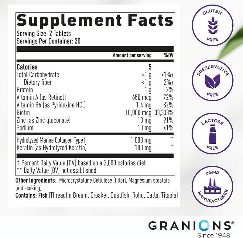 biotin-collagen-keratin-supplement-hair-growth-tablets-biotin-10000mcg-marine-collagen-peptides-keratin-retinol-zinc-vitamin-b6---hair-skin-and-nails-complex-for-women-and-men-60-tablets-4