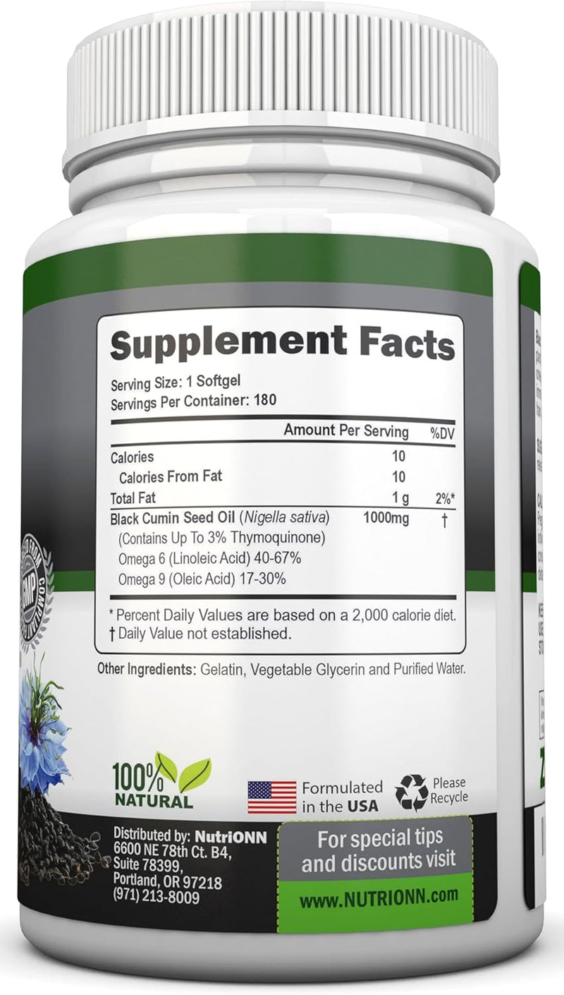 black-seed-oil---1000-mg---180-softgels---cold-pressed-non-gmo-black-cumin-seed-capsules---super-high-thymoquinone-content---nigella-sativa---rich-in-omega-6-9-fatty-acids---immune-health-support-2