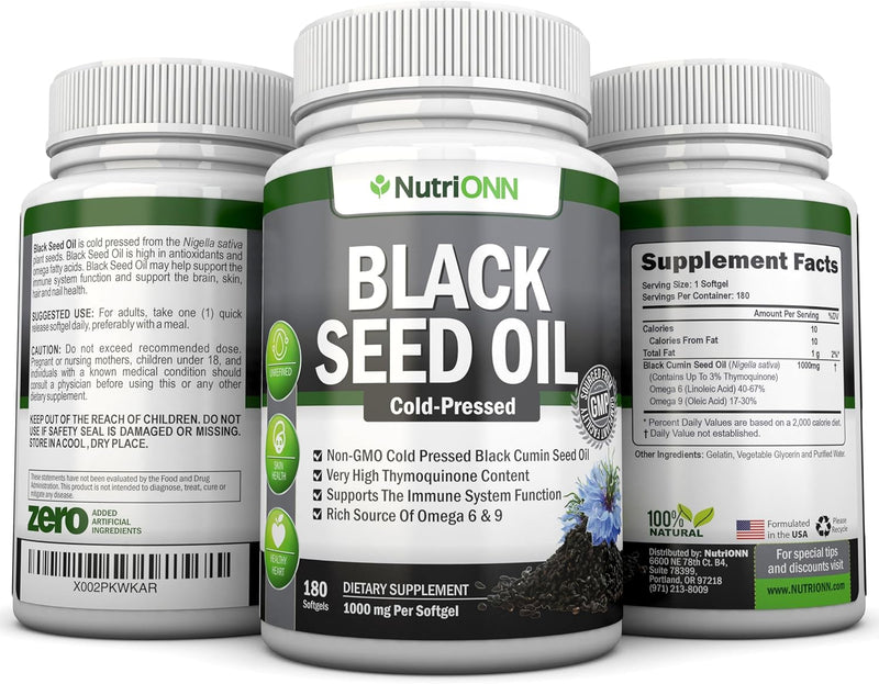 black-seed-oil---1000-mg---180-softgels---cold-pressed-non-gmo-black-cumin-seed-capsules---super-high-thymoquinone-content---nigella-sativa---rich-in-omega-6-9-fatty-acids---immune-health-support-4
