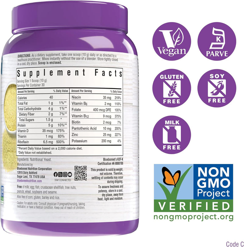 bluebonnet-nutrition-non-bitter-nutritional-yeast-flakes---plant-sourced-protein-b-vitamins-vitamin-d---non-gmo-vegan-kosher-gluten-free-soy-free---1058-oz-30-servings-2