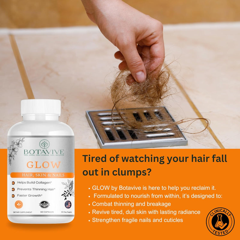 botavive-glow-menopause-hair-loss-supplement-for-women-biotin-5000-mcg-dht-blocker-bamboo-horsetail-supports-hair-growth-stronger-nails-skin-elasticity---vegan-non-gmo--60-capsules-6